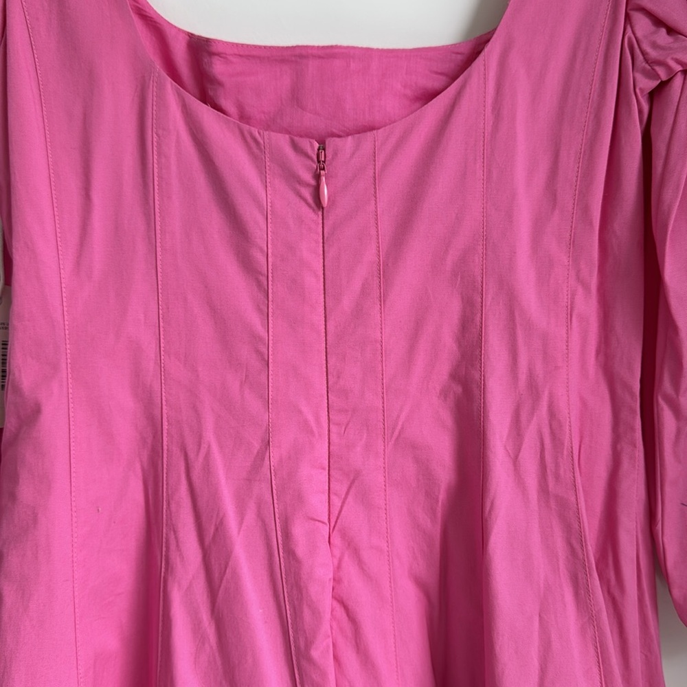 NWT Staud Swells Midi Dress Wild Orchid Pink Size 2 - Picture 5 of 5